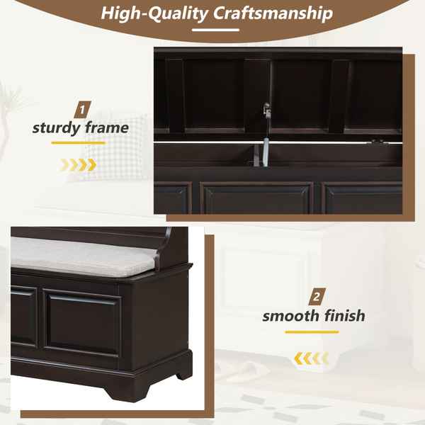 Dark wooden furniture with &