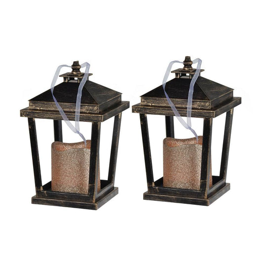 MLNshops LED Candle Lantern Set - Rustic Decorative Lighting Default