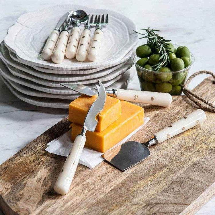 MLNshops Boxed Cutlery Set for Gifting - Elegant Polka Dot Handle
