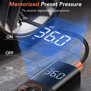 MLNshops Digital Car Tire Pump for Quick Inflation