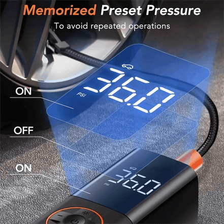 MLNshops Digital Car Tire Pump for Quick Inflation