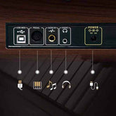 mlnshops Digital Piano with Triple Pedals - Wood Finish