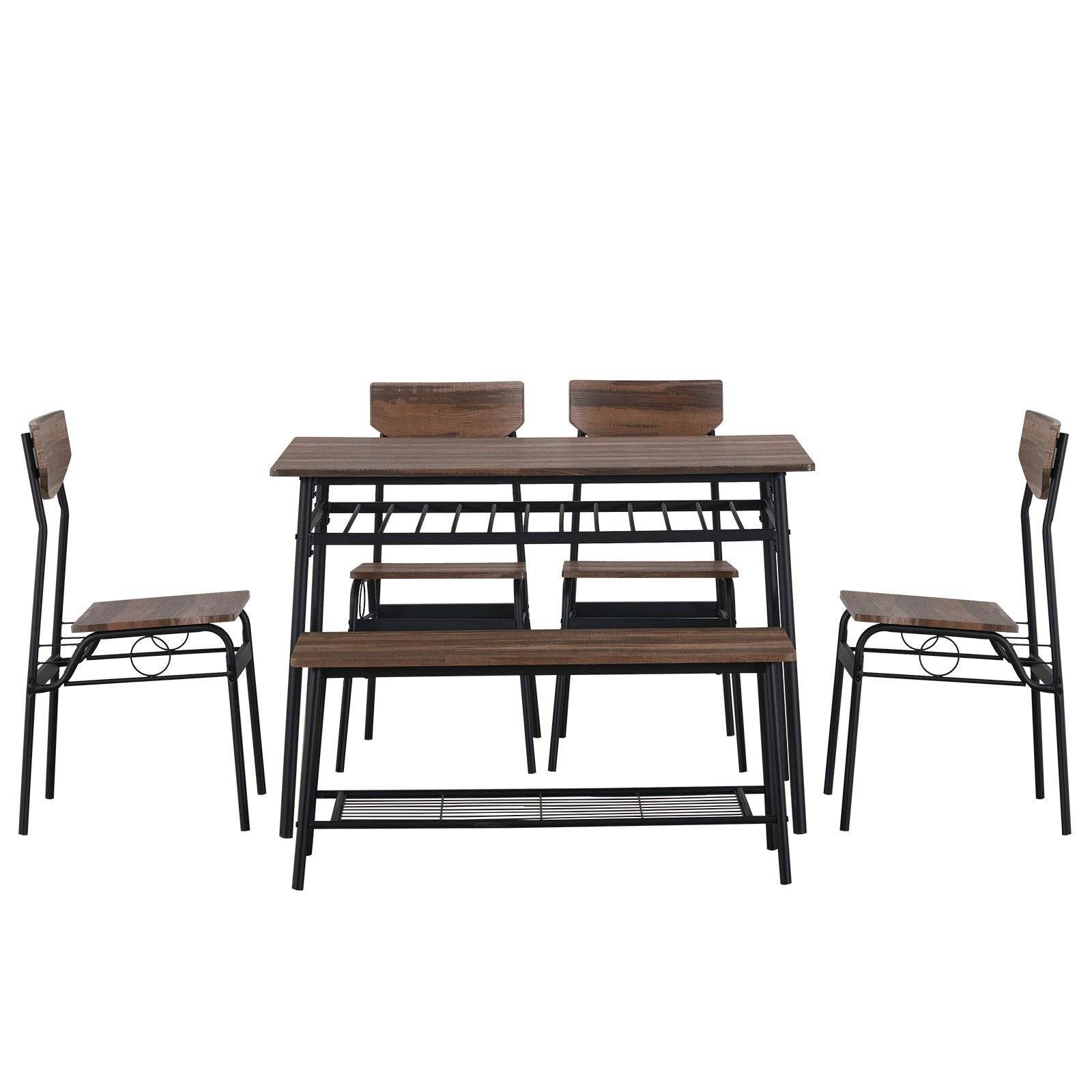 MLNshops Dining Room Table with Bench Set