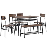 MLNshops Dining Room Table with Bench Set
