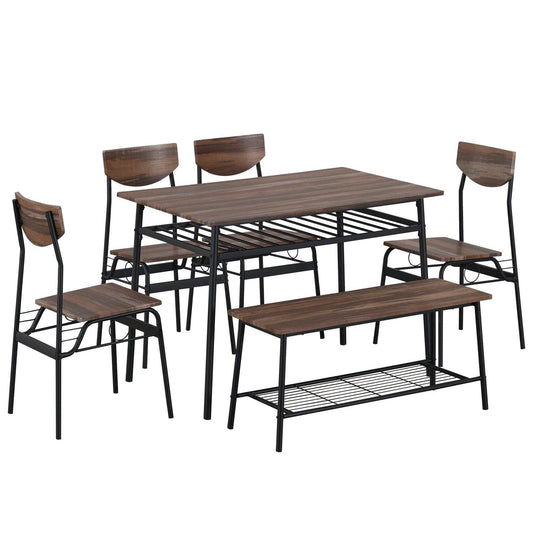 MLNshops Dining Room Table with Bench Set Default Title