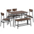MLNshops Dining Room Table with Bench Set Default Title