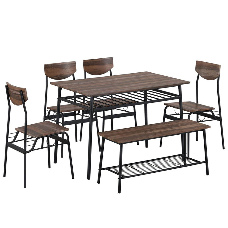 MLNshops Dining Room Table with Bench Set Default Title