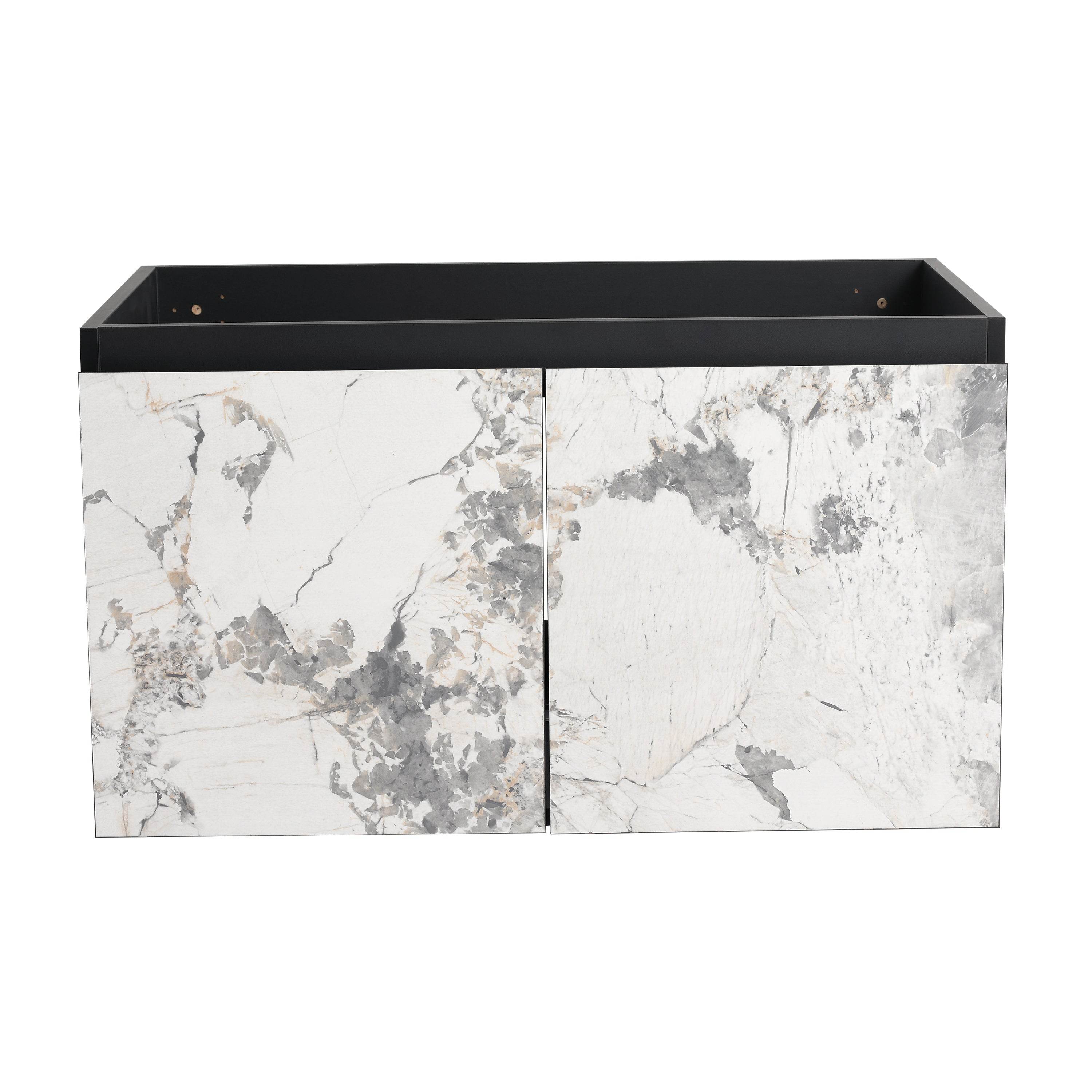 MLNshops Marble Design Door Panel for Bathroom Cabinets