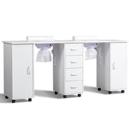 MLNshops Double Manicure Table for Professional Use Default Title