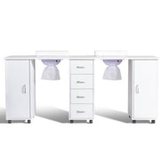 MLNshops Double Manicure Table for Professional Use