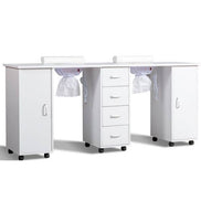 MLNshops Double Manicure Table for Professional Use