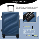 MLNshops Durable ABS Suitcase with TSA Lock Luggage Set