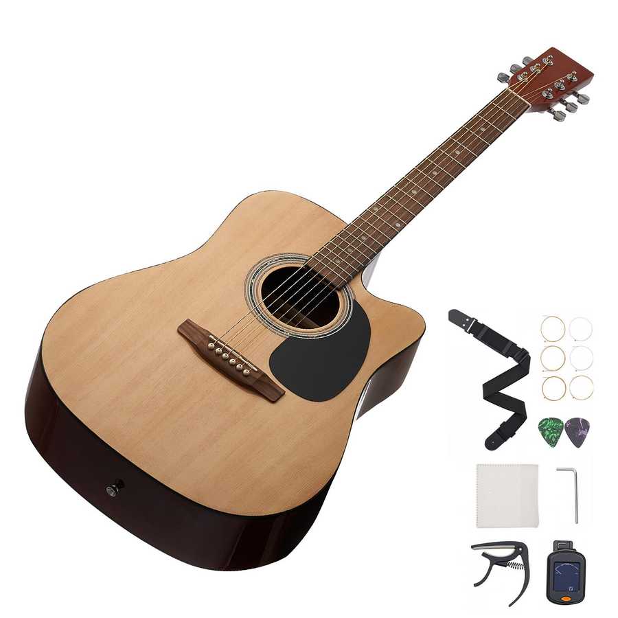 Full-size acoustic guitar