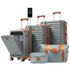 Luggage Sets 5 Piece with Front Opening , Hardside Expandable Carry on Suitcase with Spinner Wheels TSA Lock USB Port Cup Holder Duffel Bag and Toiletry Bag Default
