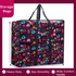 Storage bag with colorful heart pattern on a white background