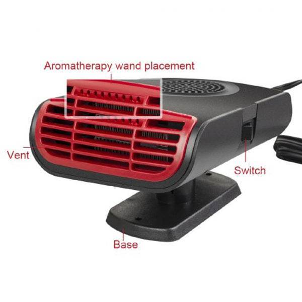 3 in1 12V 150W Portable Car Heater Heating & Cooling& Air Purify Electric Fan Heater Heating Windshield Defroster Demister
