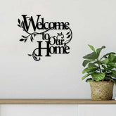 Floral wall art reading &