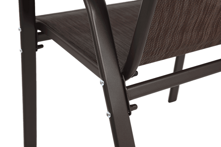 Detail of chair armrest and fabric