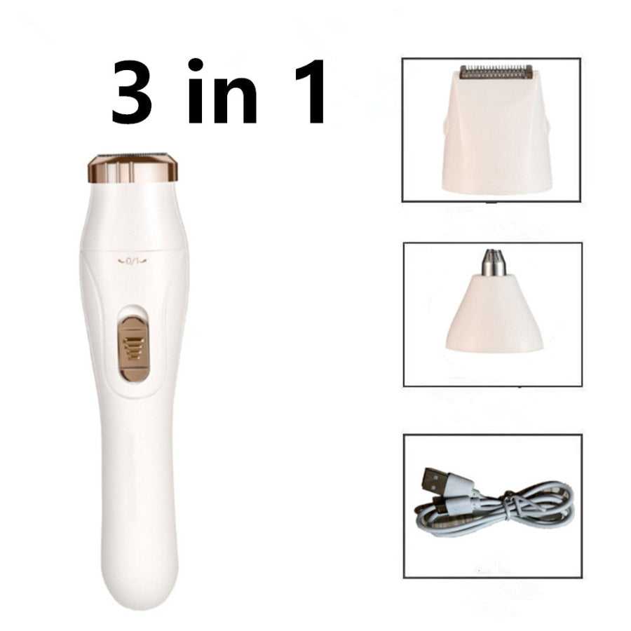 Wireless charging of portable electric shaver for women