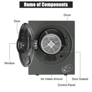 mlnshops Electric Clothes Dryer 120V Compact Design