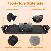 mlnshops Electric Hot Pot BBQ Grill with Smokeless 2800W