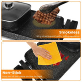 mlnshops Electric Hot Pot BBQ Grill with Smokeless 2800W