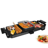 mlnshops Electric Hot Pot BBQ Grill with Smokeless 2800W
