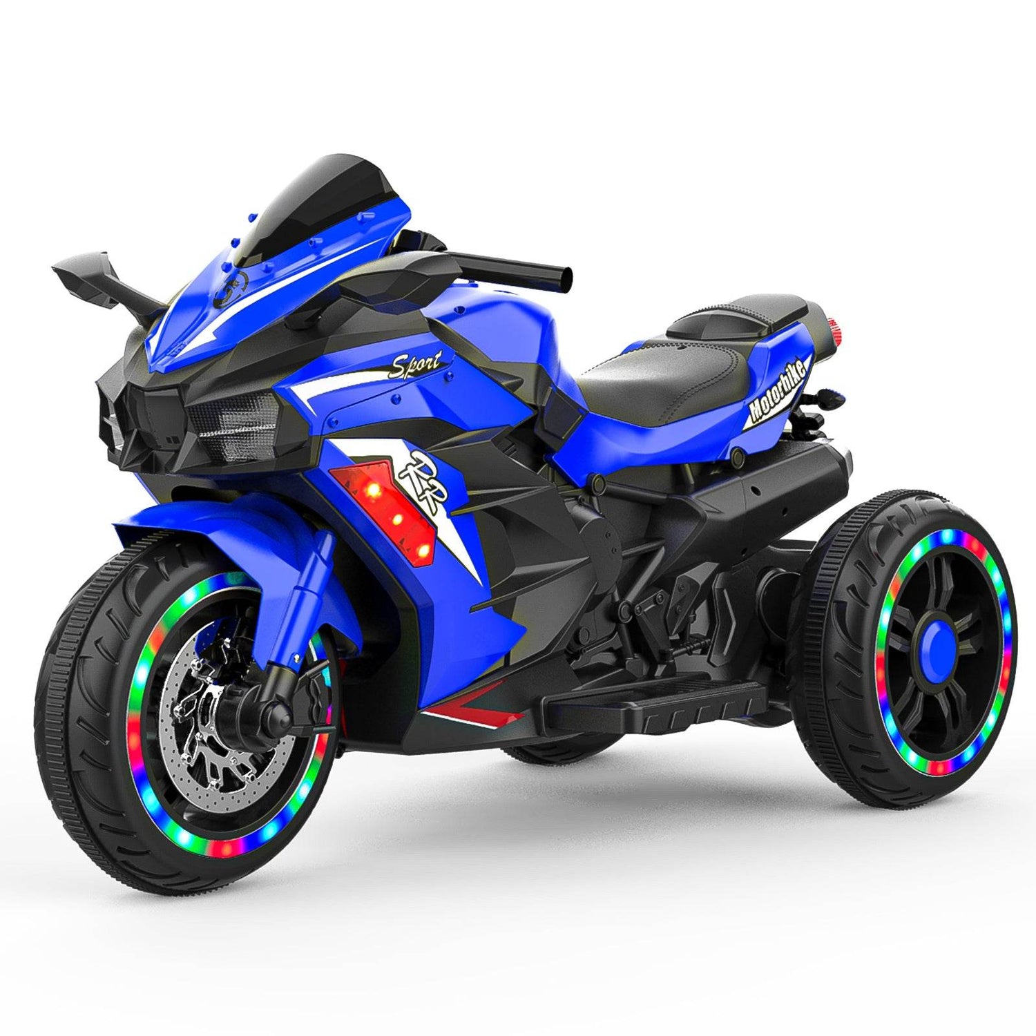 mlnshops Electric Motorcycle for Kids with LED Lights