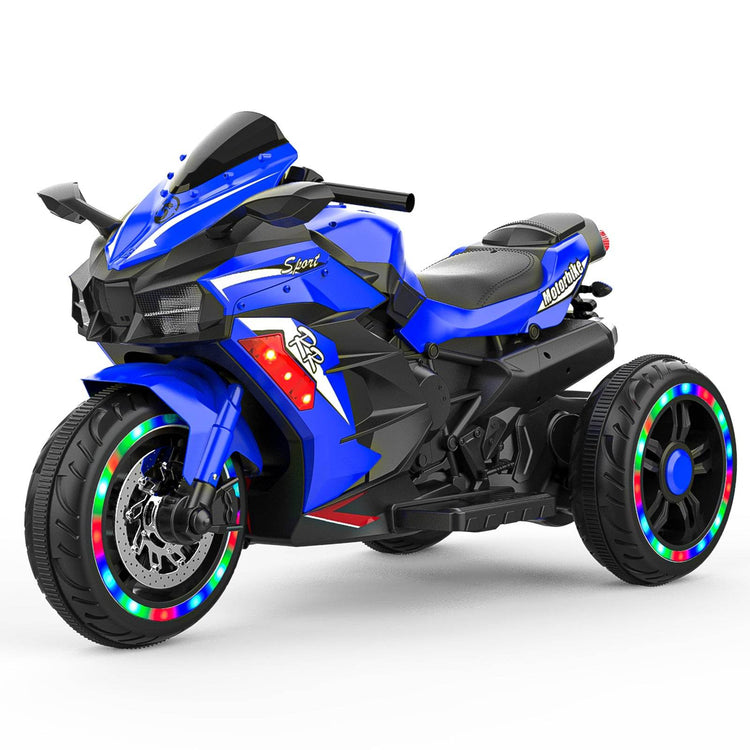 mlnshops Electric Motorcycle for Kids with LED Lights