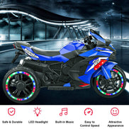 mlnshops Electric Motorcycle for Kids with LED Lights