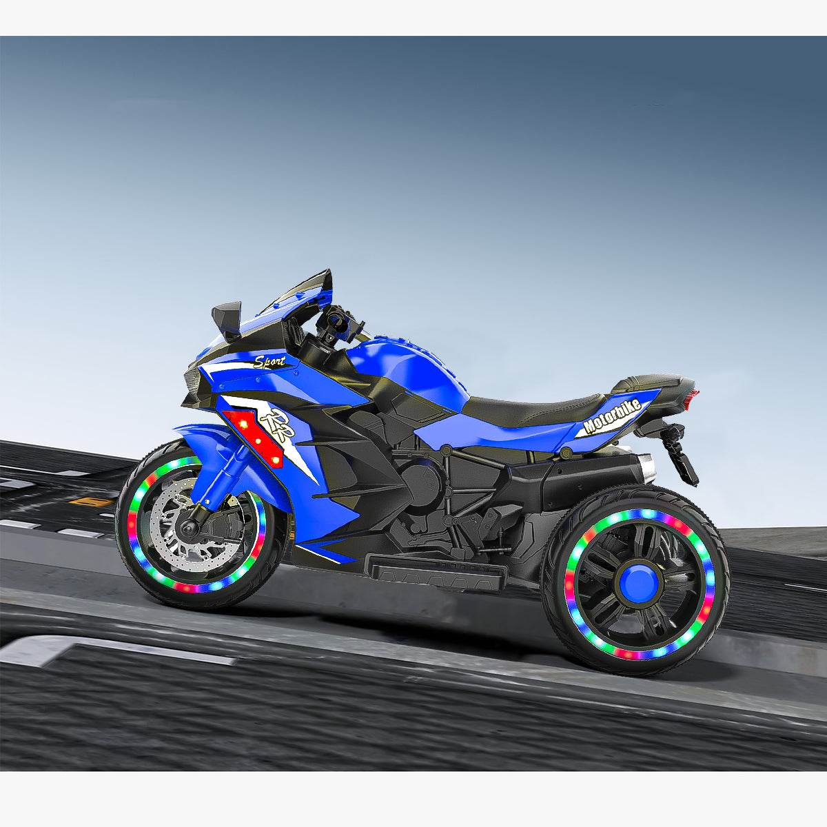 mlnshops Electric Motorcycle for Kids with LED Lights
