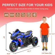 mlnshops Electric Motorcycle for Kids with LED Lights