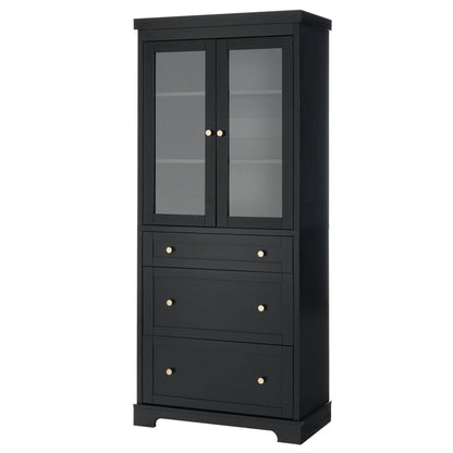 high bathroom cabinet with drawers and shelves MLNshops