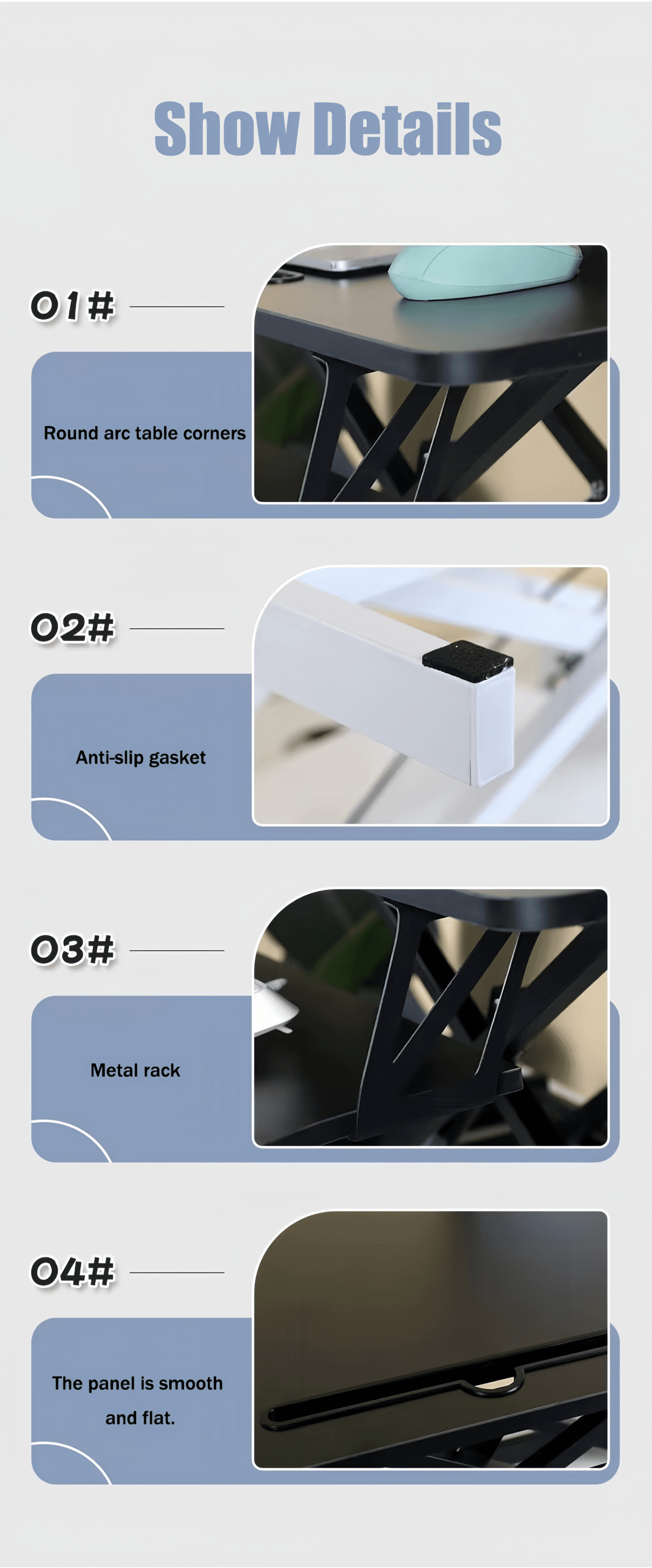 MLNshops back to school desk for students - Desk Converter