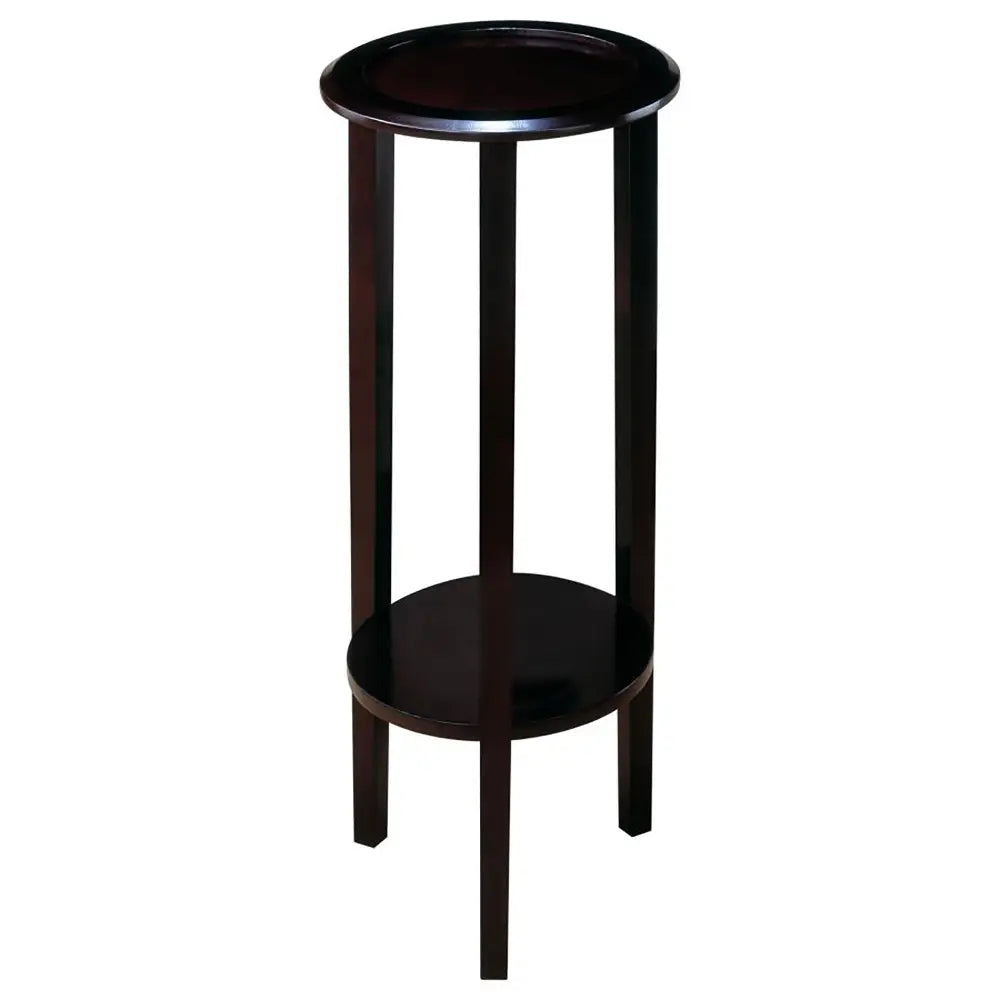 Espresso Round Accent Table MLNshops]