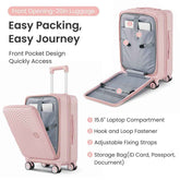 MLNshops Expandable Luggage Set with 3 Pieces