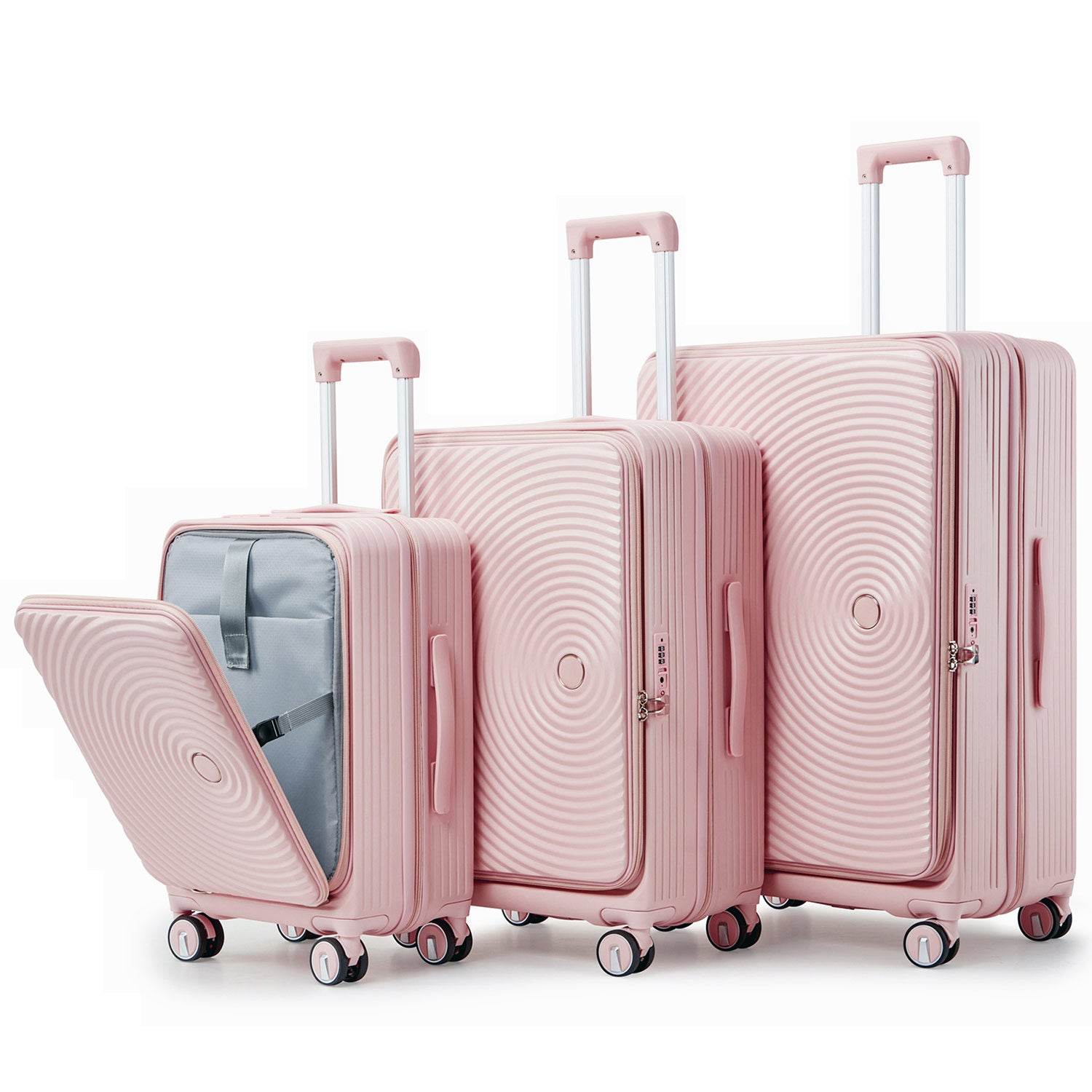 MLNshops Expandable Luggage Set with 3 Pieces Default