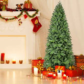 4 ft green Christmas tree in a warmly lit holiday room