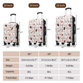 Luggage Set 3 Piece – Hardshell Suitcases with Spinner Wheels and TSA Lock, Lightweight Durable PC+ABS, Vibrant Glossy Expandable Design for Travel (20&