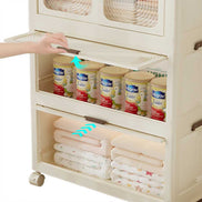 Portable Wardrobe Closet Storage Organizer & Magnetic Doors