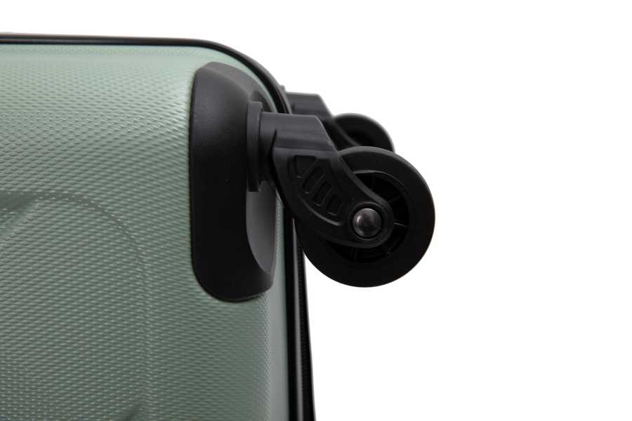 Hardshell Suitcase with Spinner Wheels ABS Luggage Sets Lightweight Durable Suitcase,8-Piece Set (20/24/28+portable handbag + 4 pieces storage bag set) , GREEN