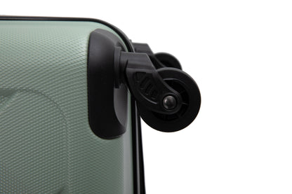 Hardshell Suitcase with Spinner Wheels ABS Luggage Sets Lightweight Durable Suitcase,8-Piece Set (20/24/28+portable handbag + 4 pieces storage bag set) , GREEN