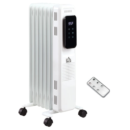 24.75" Electric Space Heater, Freestanding 161 Sq. Ft. Heater with 3 Modes, Timer, and Remote, 1500 W, White MLNshops]