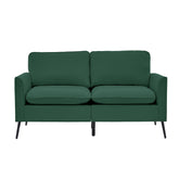 Green sofa on a white background