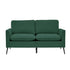 Green sofa on a white background