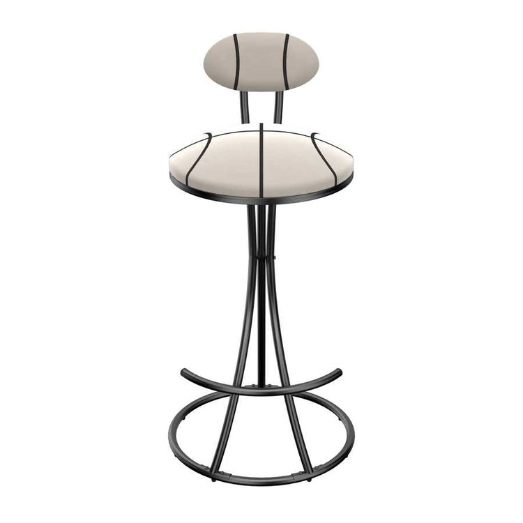 Upholstered Bar Stools Set of 2 Striped Counter Height Barstools Modern Velvet Dining Chairs for Kitchen Island, Living Room (Black & Stripe)