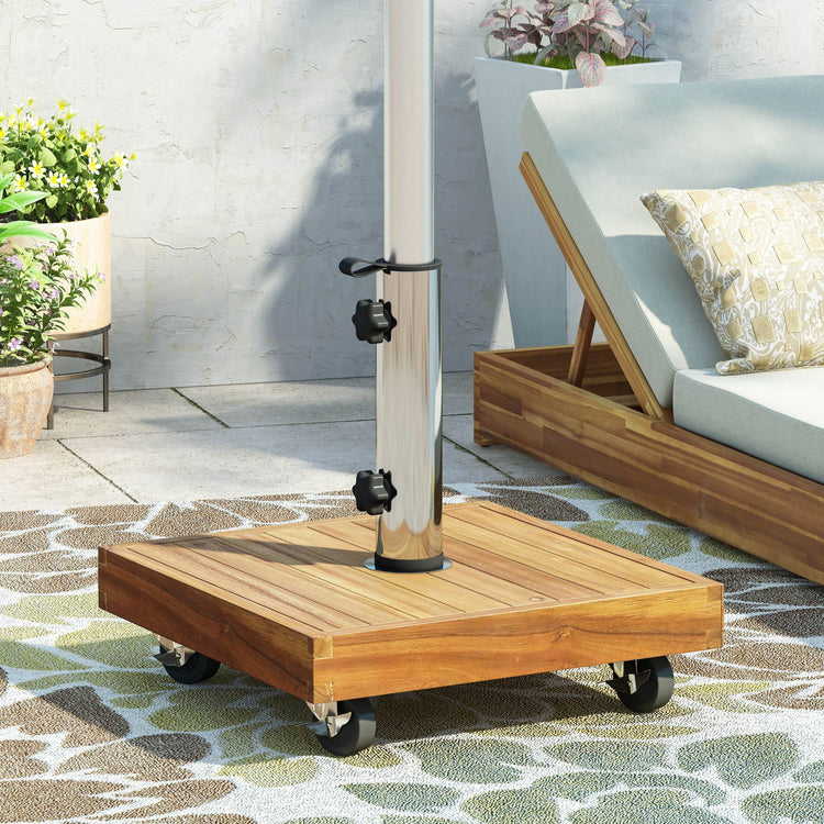 RALPH SQUARE Top-Rated Mobile Patio Umbrella Base - Customer Favorite!