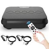 Vibration plate with textured surface and digital control panel
