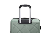 Hardshell Suitcase with Spinner Wheels ABS Luggage Sets Lightweight Durable Suitcase,8-Piece Set (20/24/28+portable handbag + 4 pieces storage bag set) , GREEN