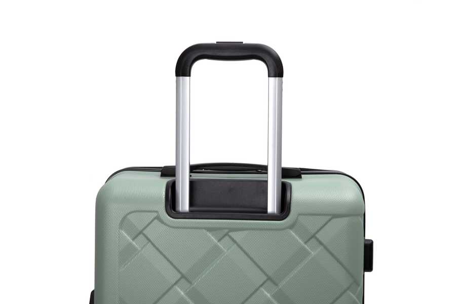 Hardshell Suitcase with Spinner Wheels ABS Luggage Sets Lightweight Durable Suitcase,8-Piece Set (20/24/28+portable handbag + 4 pieces storage bag set) , GREEN